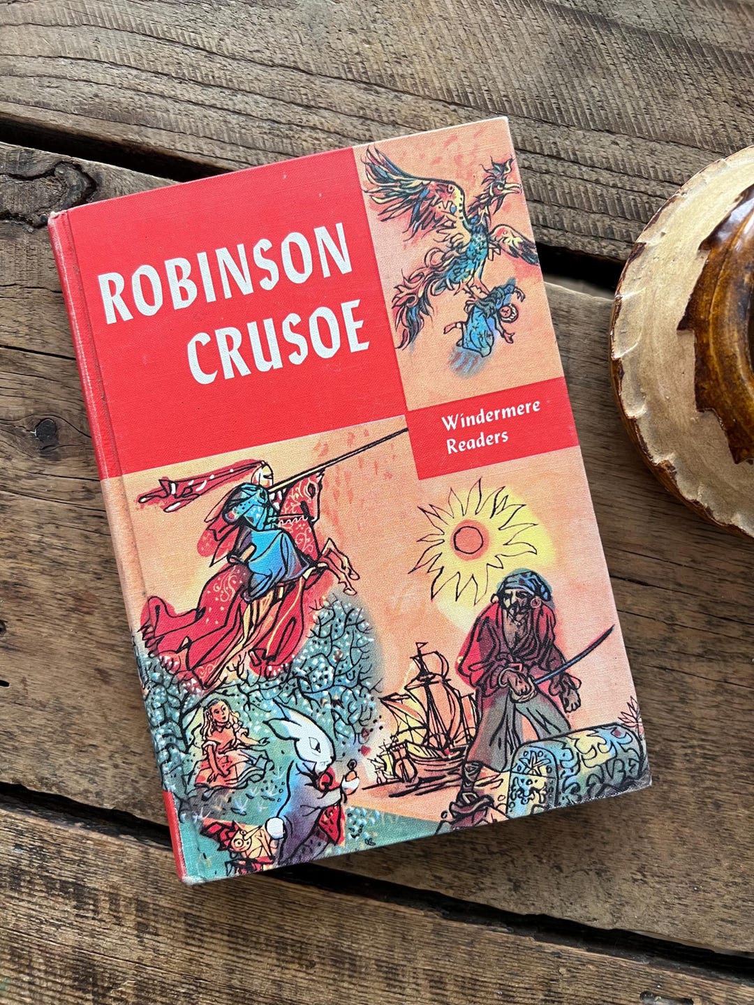 Robinson Crusoe by Daniel Defoe Windermere Readers Hardcover 1954 - Etsy