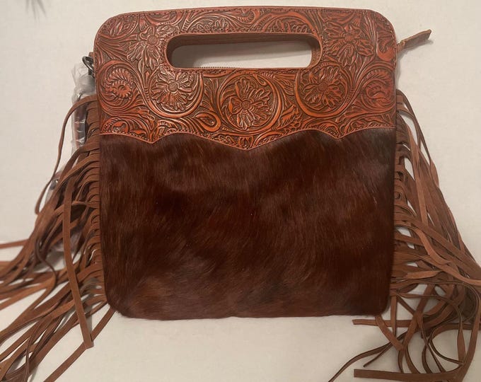 Leather Cowhide Crossbody