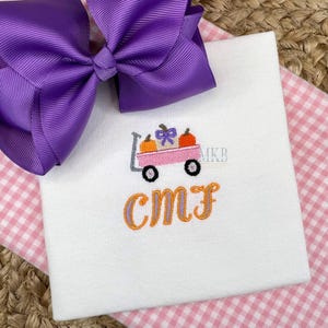 パンプキンボウトリオワゴン刺繍デザイン、ミニパンプキン、ミニワゴン、秋、シンプル、サテンフィルステッチミシン刺繍デザインファイル