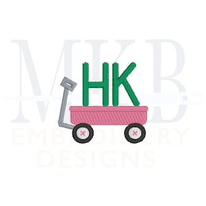 Peut inclure: Un chariot rose avec une poign&eacute;e grise et les lettres vertes "HK" dans le chariot.