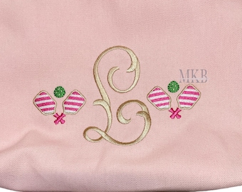 Pickleball Embroidery Design, Pickleball Diagonal Paddles LARGE, Pickleball Paddles Crossed, Fill Stitch Machine Embroidery Design File