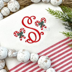 Candy Cane Embroidery Design, Candy Canes Crossed with a Bow, Peppermint Candy, Christmas Mini Fill Stitch Machine Embroidery Design File