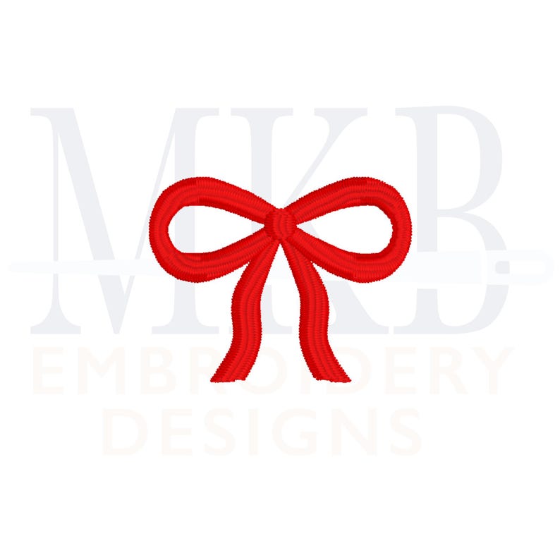 May include: A red bow with a simple design. The bow is a common symbol of celebration and gift-giving.