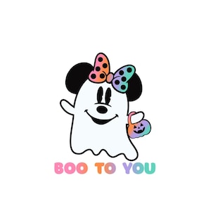 Minnie Mouse Ghost Disney Halloween Digital Download