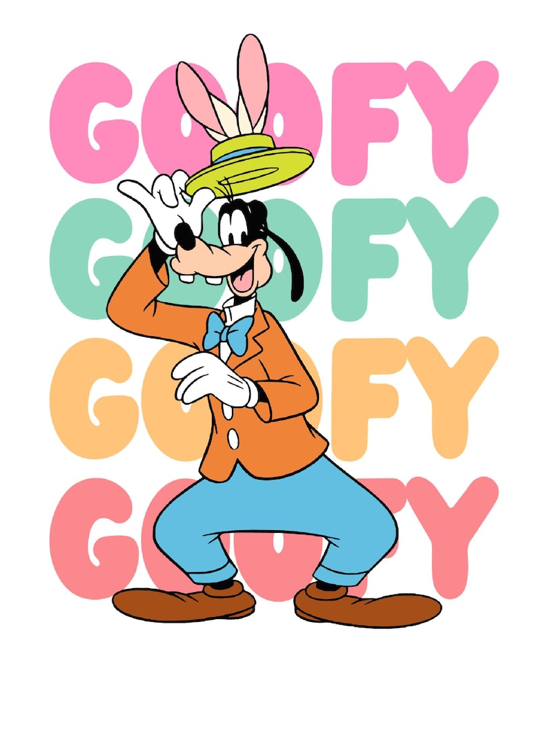 Goofy Rabbt Goofy Easter Digital Download - Etsy