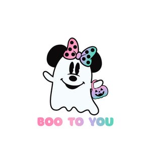 Minnie Mouse Ghost Disney Halloween Digital Download