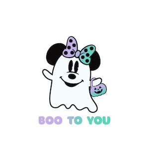Minnie Mouse Ghost Disney Halloween Digital Download