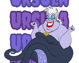 Ursula Disney Villains Halloween Digital Download