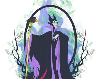 Maleficent Disney Villains Halloween Digital Download