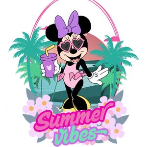 Download digitale di Minnie Mouse Summer Beach