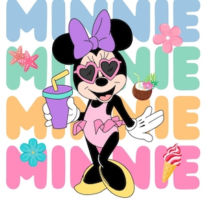Download digitale di Minnie Mouse Summer Beach