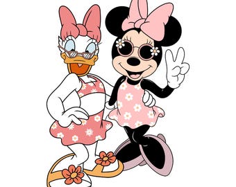 Daisy & Minnie Summer Beach Digital Download