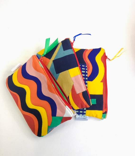 Abstract Padded Zip Pouch Abstract Padded Zip Pouch