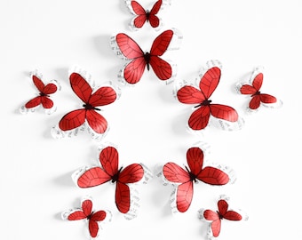 Butterfly decorations for fairy bedroom, nursery wall decorations girl, dorm room art, photo props, forest wedding table centerpieces