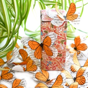 Farfalle di carta 3D fatte a mano | Decorazione da parete per la cameretta della bambina, decorazione naturale per il compleanno della bambina, centrotavola boho per il battesimo