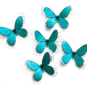Farfalle di carta 3D per decorare le pareti delle camerette dei bambini, delle bambine o dei neonati | Decorazioni rustiche per battesimo o matrimonio boho