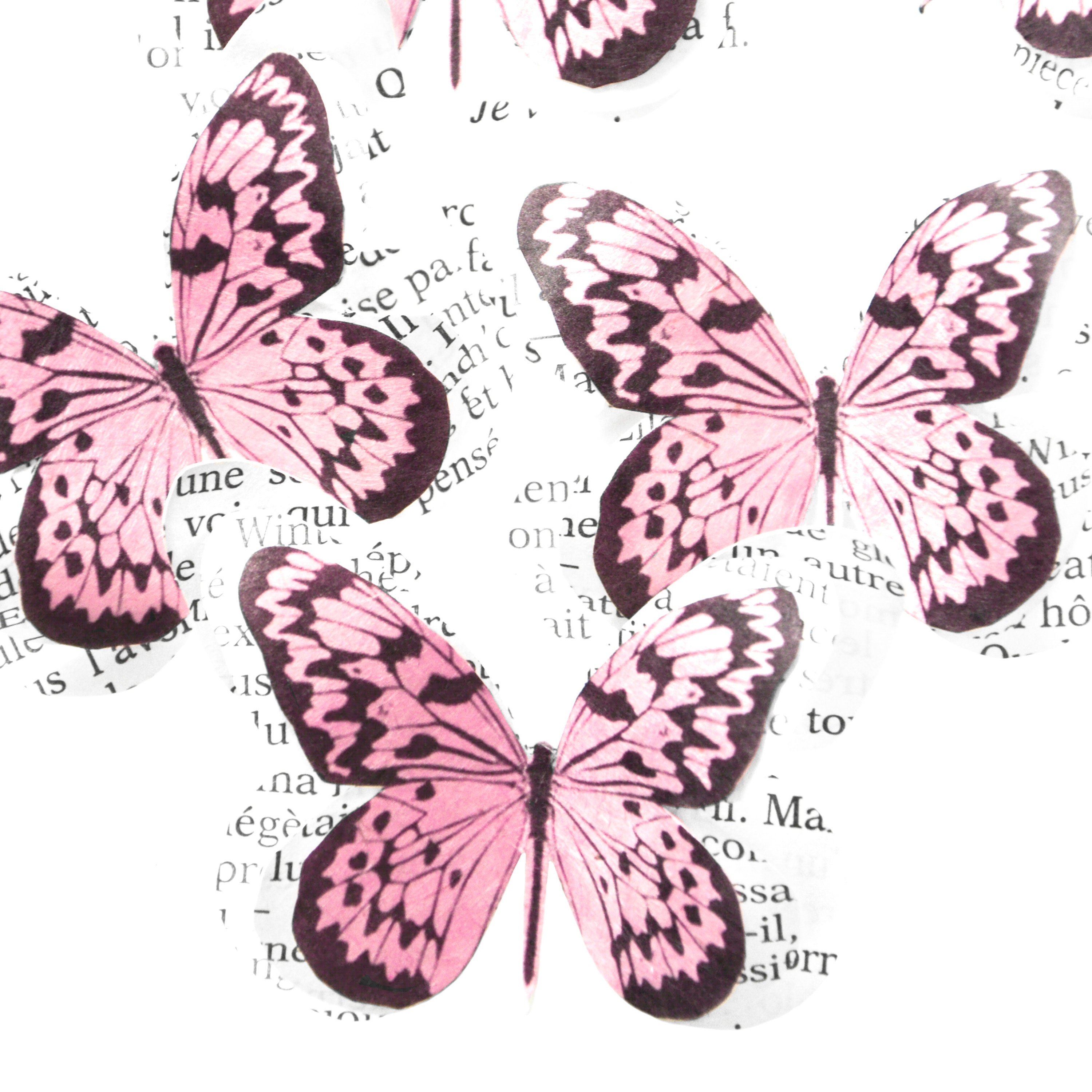 Butterfly Party Decorations Pink Paper Butterflies for Etsy UK