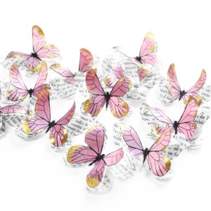 Farfalle di carta 3d | Decorazione per compleanno a tema farfalla e matrimonio country chic, decorazione da parete per cameretta per bambini