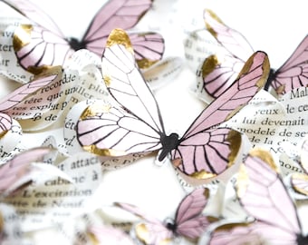 Decorazioni murali per la cameretta di una bambina, farfalle di carta, centrotavola per matrimoni, decorazioni rustiche chic per compleanni.
