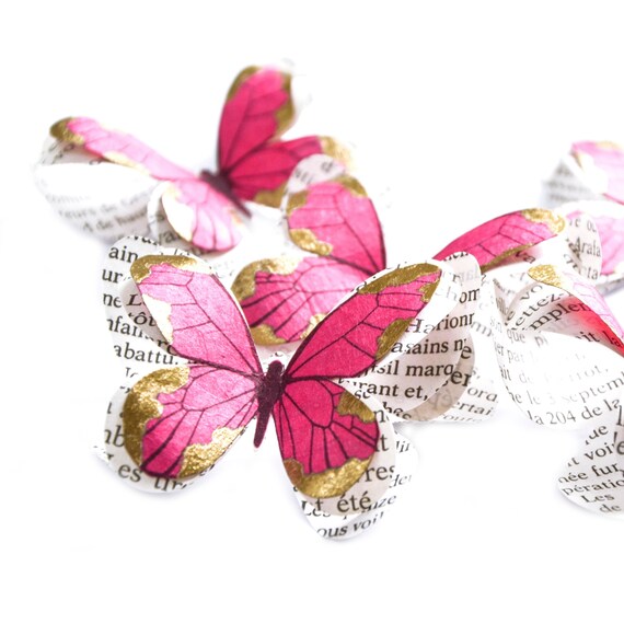 Download 3d Butterfly Wall Art For Fairy Room Decor Paper Butterflies Etsy
