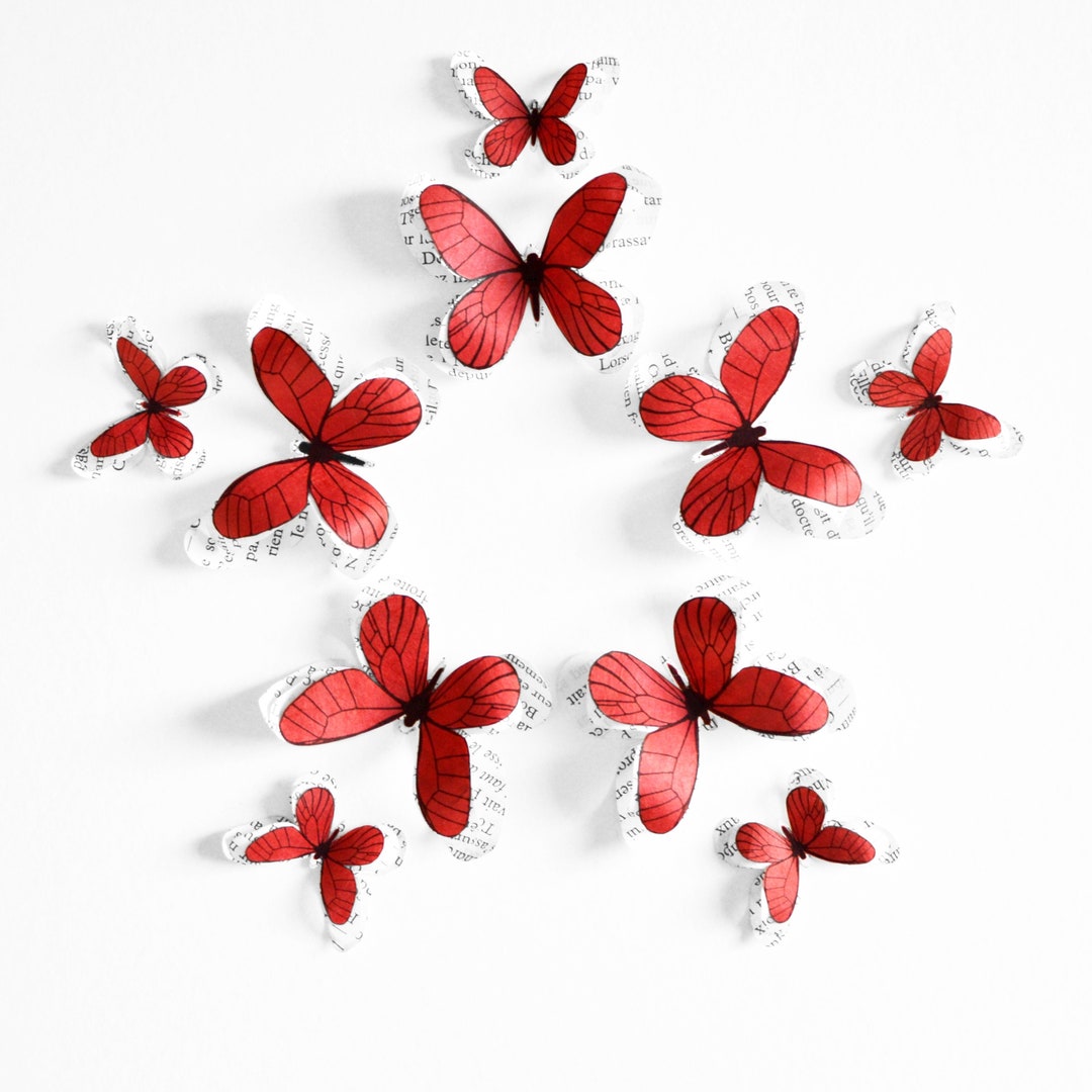 Paper Butterflies for Enchanted Garden Party Forest Wedding Etsy