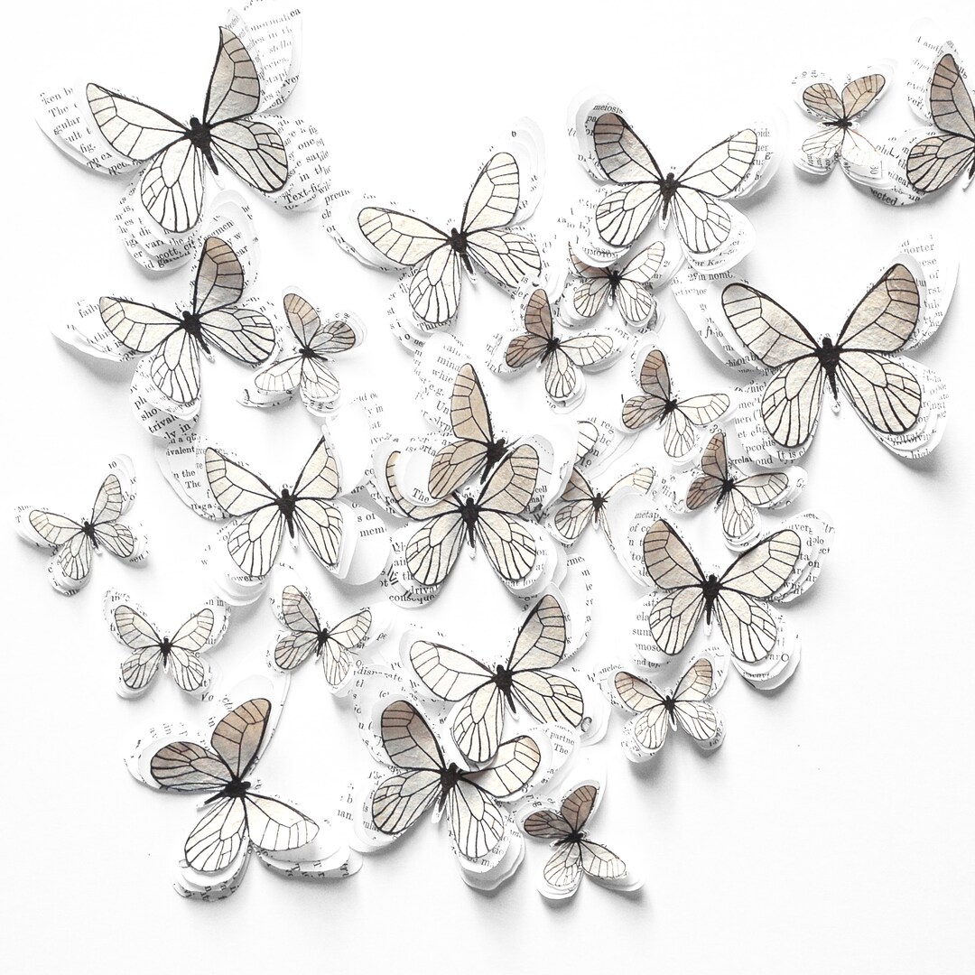 3D Paper Butterfly Wall Art – Enchanted Forest Decor for Wedding, Baby ...