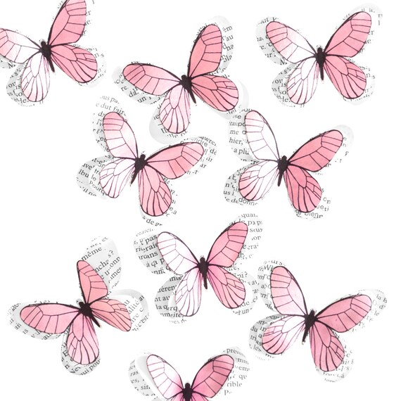 Enchanted Forest Decorations For Girl Birthday Party Pink Butterfly Wall Decor Toddler Girl Room Art Butterfly Decorations For Wedding