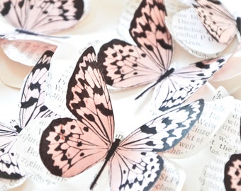 Butterfly theme birthday party decorations, enchanted forest baby shower centerpiece, wedding table decor, 3D paper butterflies