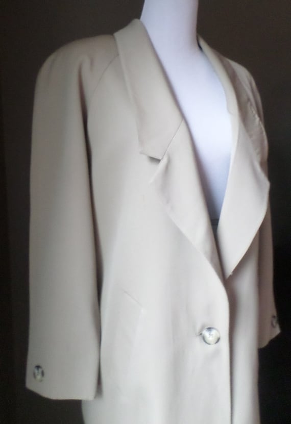 Vintage 1980s TRENCH COAT by Linda Richards, Ankle