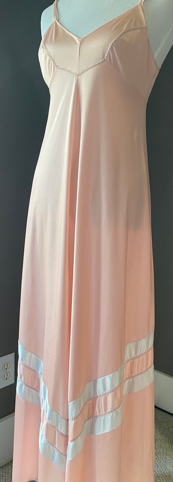 Vassarette Long Slip Dress, size M-L - image 2
