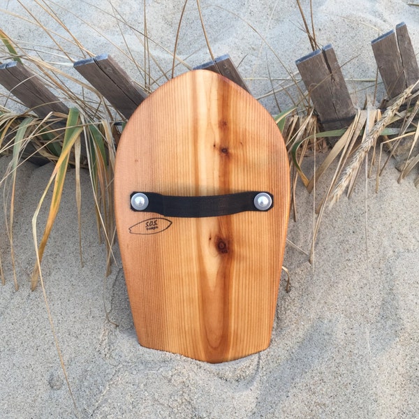 Body Surfing Hand Plane – Diamond Tail Shape - Hand shaped wood Handplane