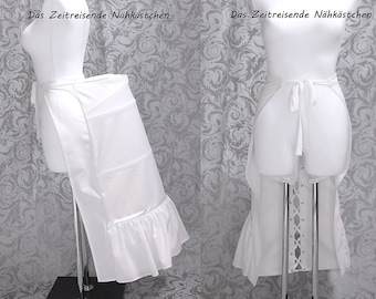 Victorian Bustle, skirt support, white