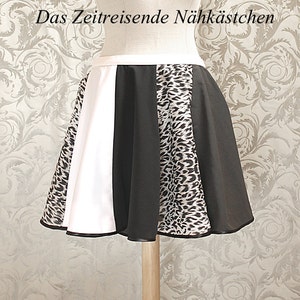 Circle skirt, skater skirt gothic, punk 31,5 inch waist image 1