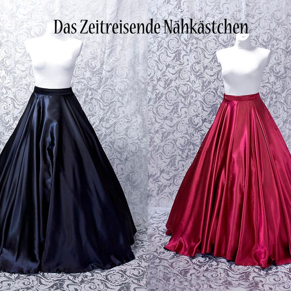 Long circle skirt. Gothic, Victorian, Bridal, Romantic Era - choose your colour!