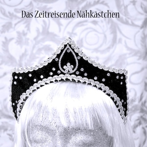 Kleine Krone, Kokoshnik, Regency, French Hood, Mittelalter, Schapel, Kopfschmuck, Gothic