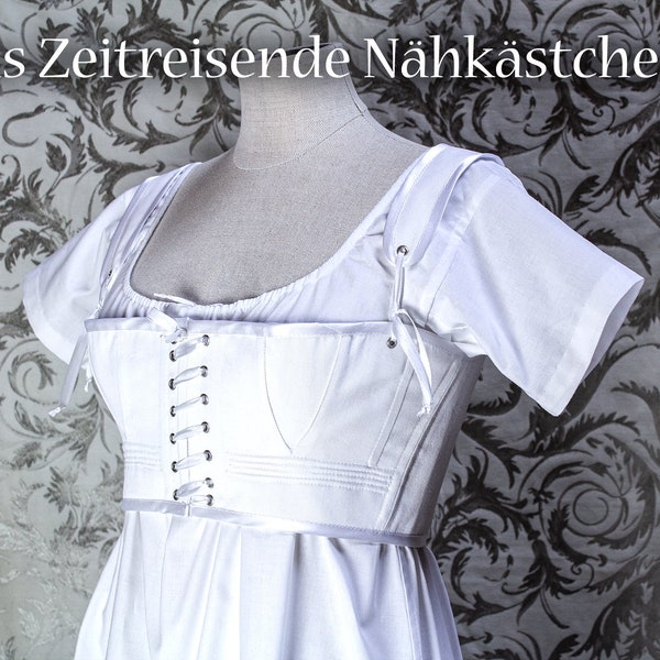 Regency / Empire Kurzmieder, Short Stays, historische Unterwäsche, Korsett, Corsage, Mieder,  Jane Austen, Cosplay, LARP