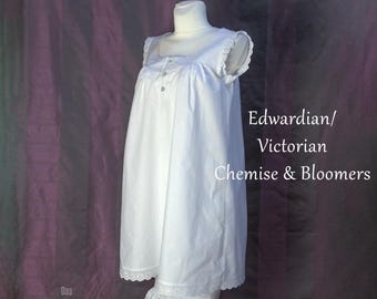 Victorian Underwear, Chemise, Drawers, Bloomers, Underpinnings, Edwardian, 19th Century, Belle Epoque LARP Cosplay Gibson Girl
