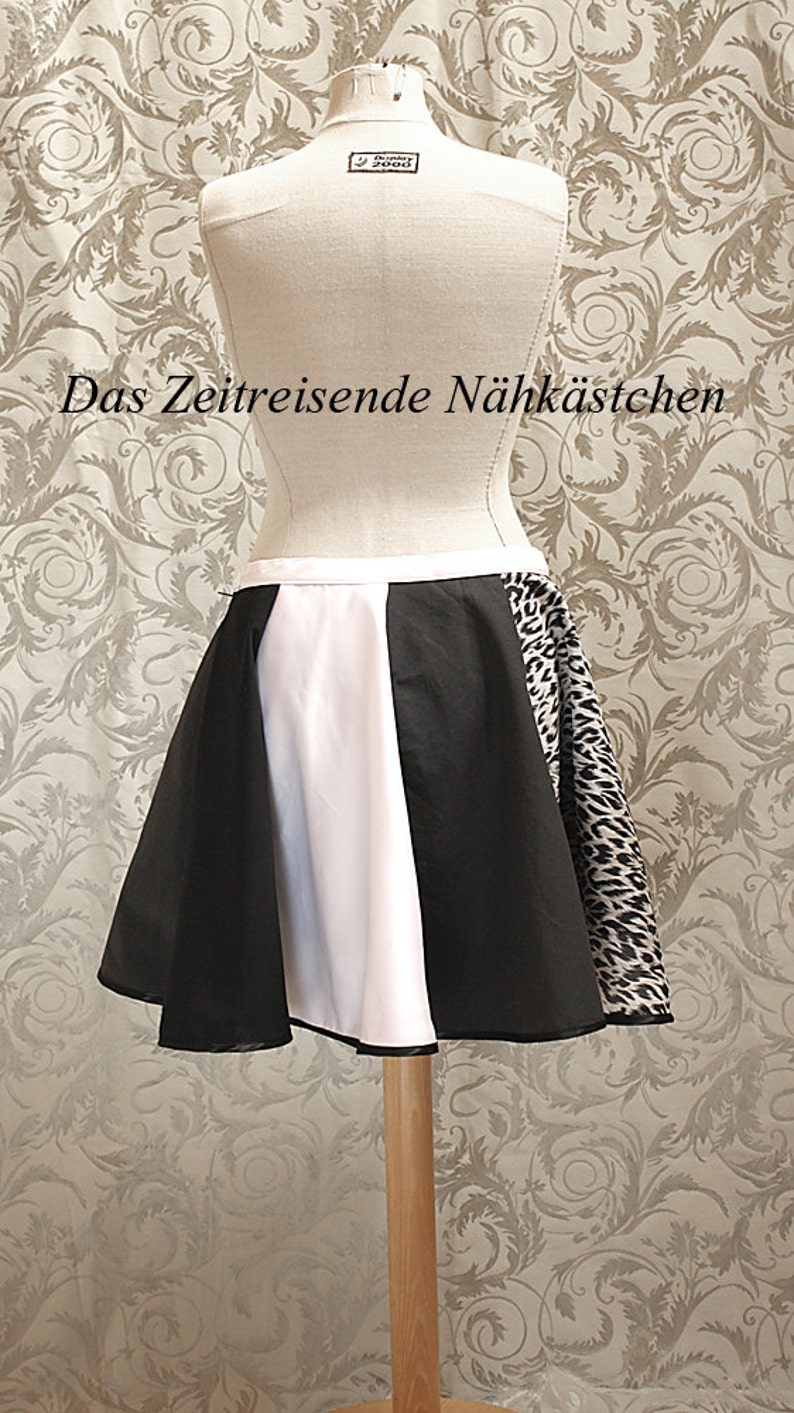 Circle skirt, skater skirt gothic, punk 31,5 inch waist image 2