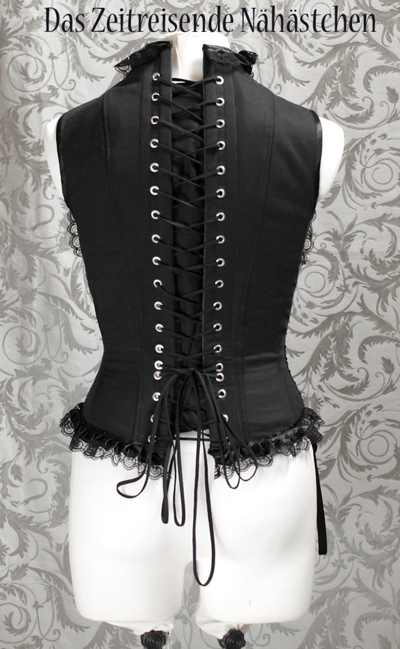 Corset vest corset bust-free gothic victorian steampunk image 4