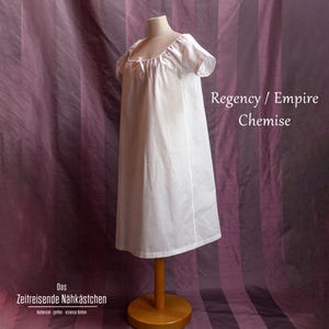Empire & Regency onderhemd, historische chemise, slipdress – Jane Austen kostuum, cosplay, historische outfits
