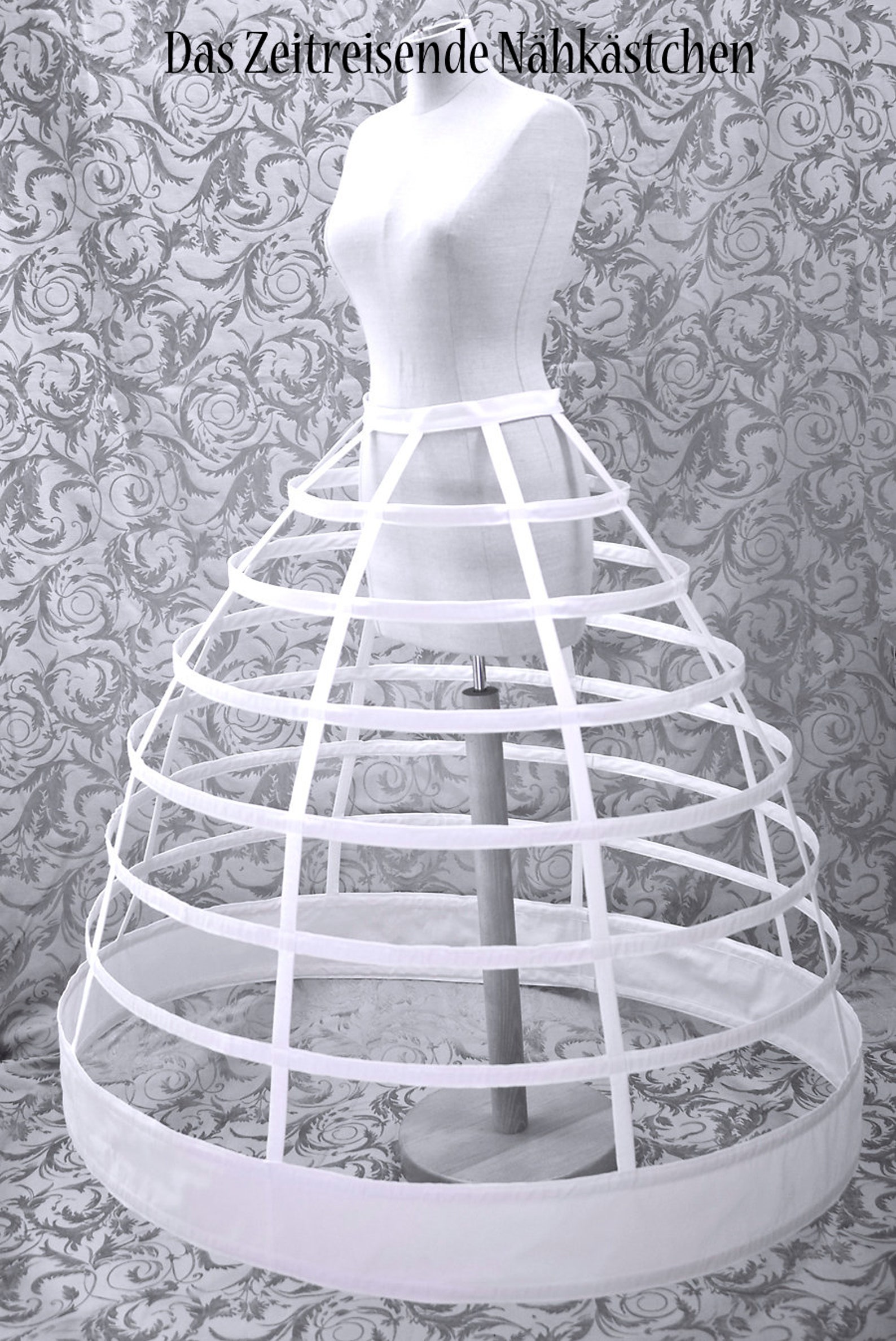 Long Hoop Skirt Cage Hoop Skirt Crinoline Victorian Made Etsy