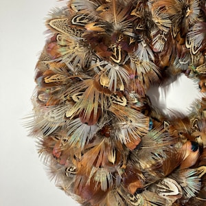 Pheasant feather mixture messy style