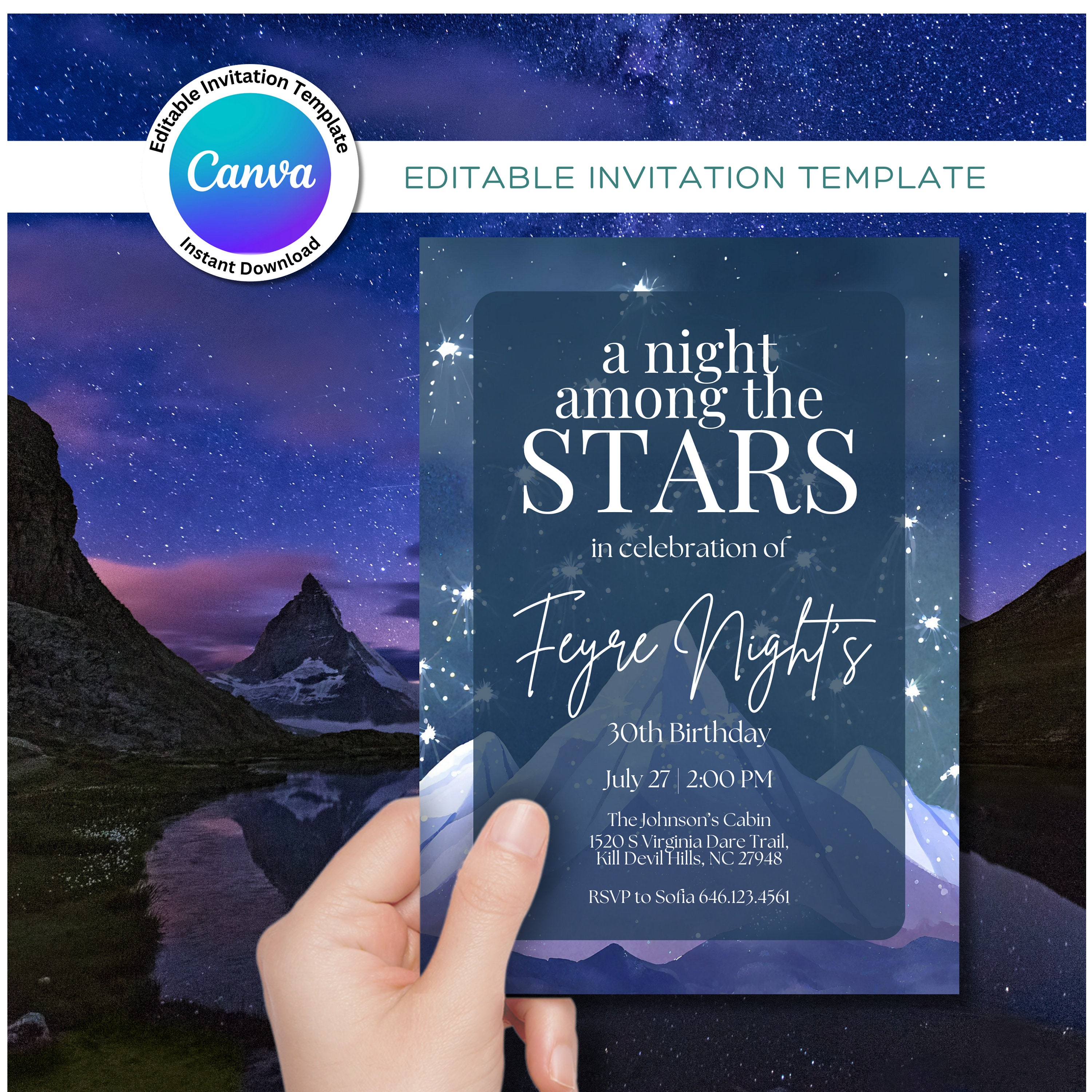 Illuminate Your Night: A Night Among the Stars, Mountain Backdrop