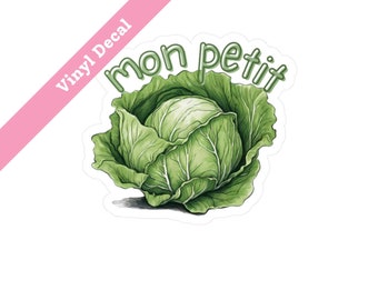 Mon Petit Chou My Sweetheart My Little Cabbage French Waterbottle Kiss-Cut Vinyl Decals