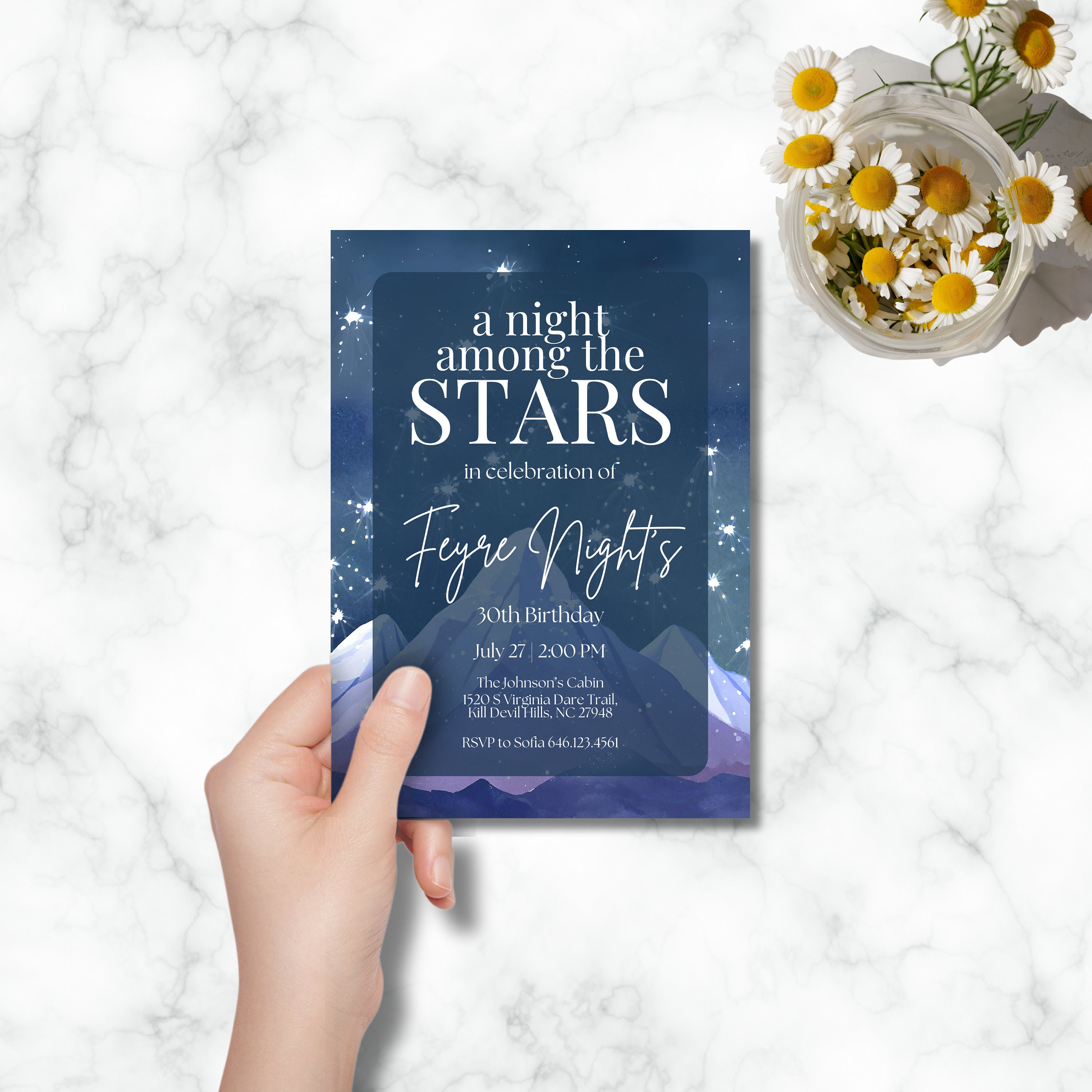 Illuminate Your Night: A Night Among the Stars, Mountain Backdrop