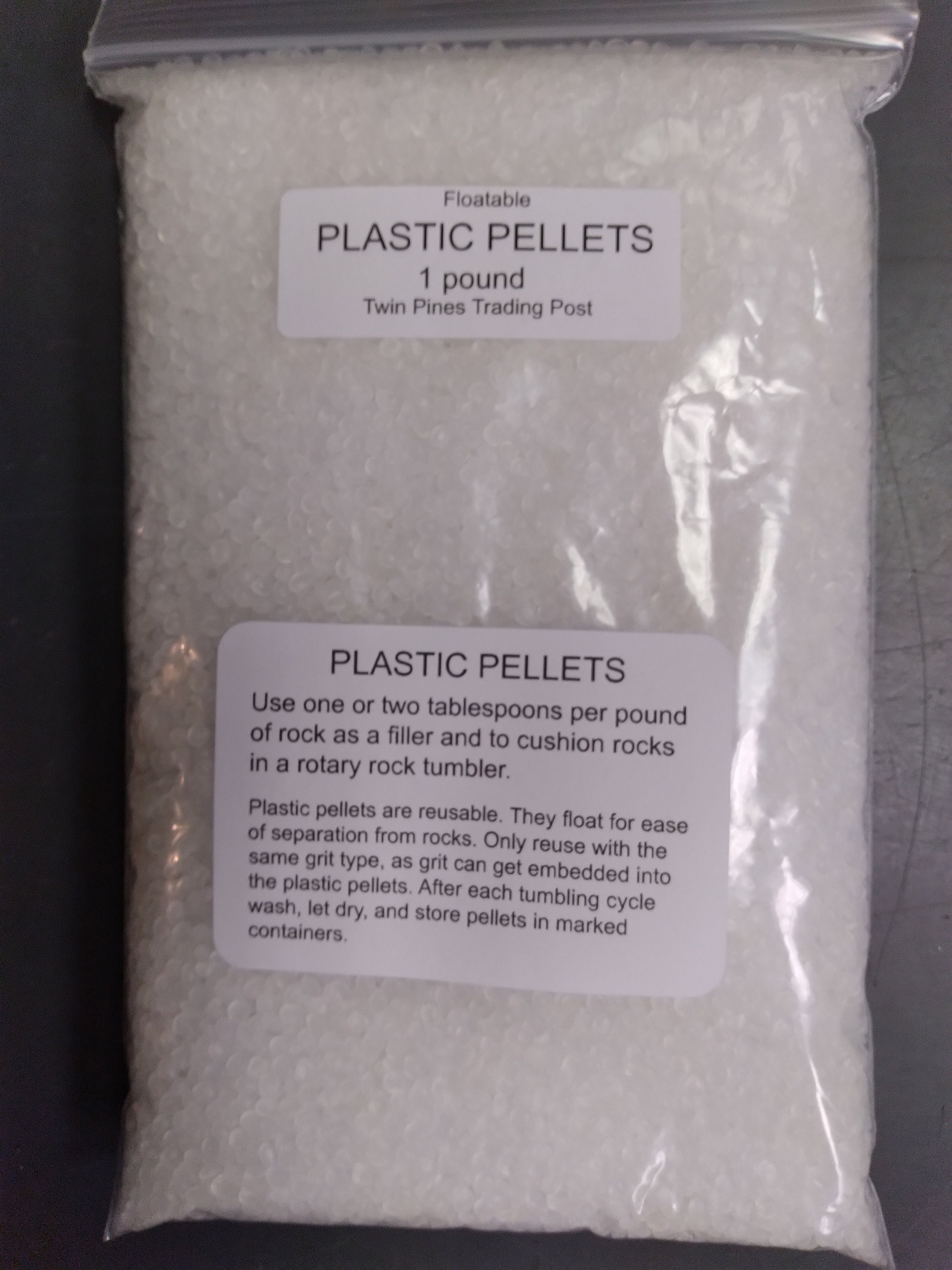Grit Kit for a 12 15 LB Tumbler With 1 Pound of Plastic Pellets 
