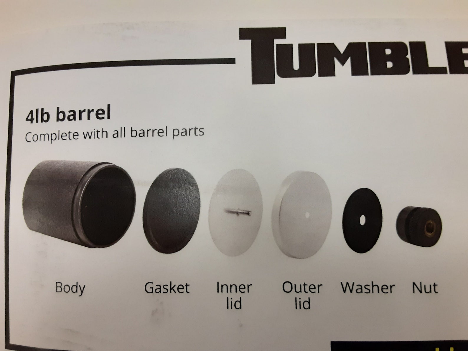 Tumblebee Rock Tumbler 4 Pound Barrel barrel Only Etsy