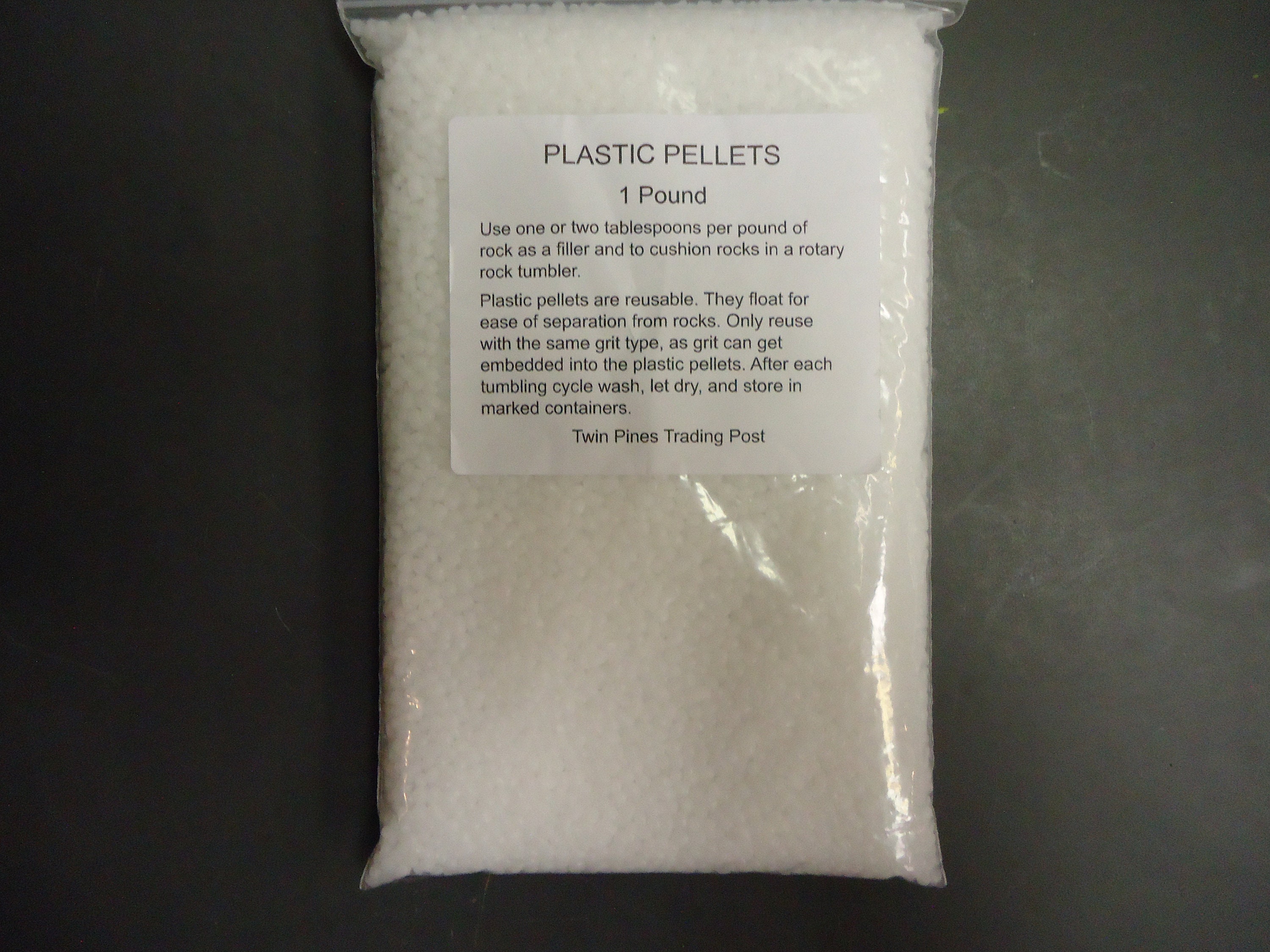 Grit Kit for a 12 15 LB Tumbler With 1 Pound of Plastic Pellets 