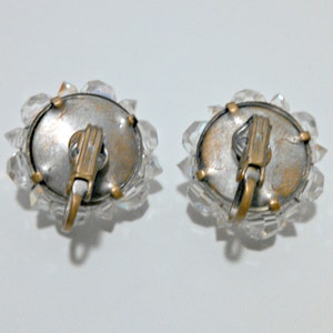 Vintage Aurora Borealis Earrings Bead Cluster Earrings Clip - Etsy