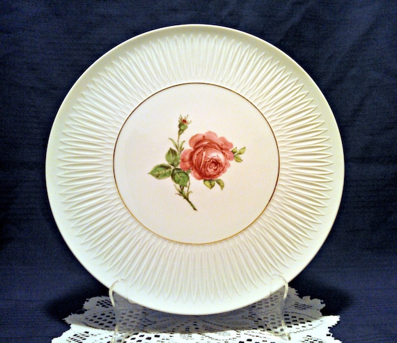 Vintage Platter by Lorenz Hutschenreuther, Rose Chop Plate, Crafted at Werk Tirschenreuth, Serving Plate, Mid Century, Circa 1960s